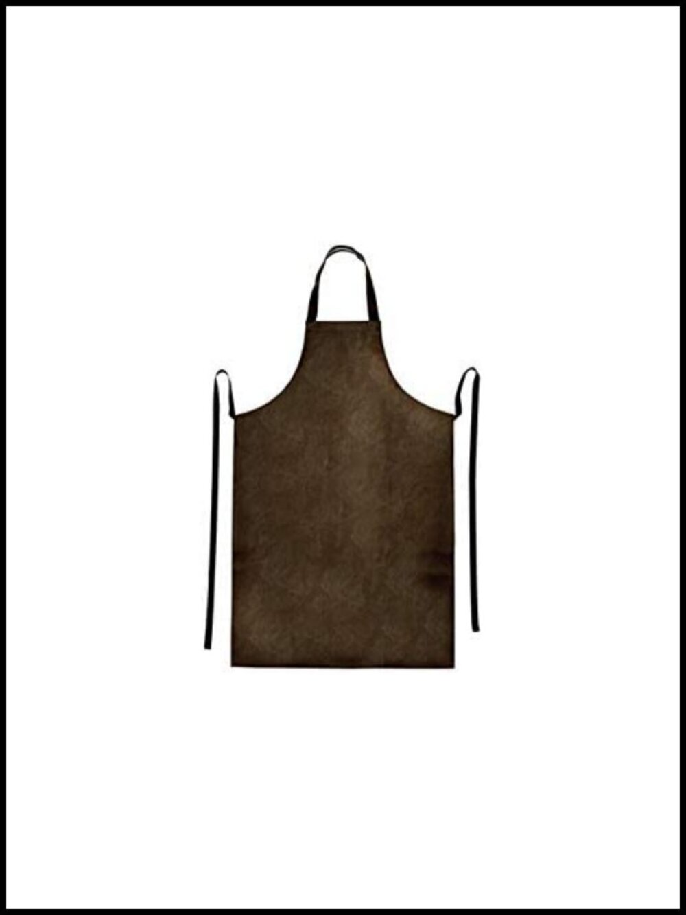 Winco Heavy-Weight Vinyl Faux Leather Water Resistant Dishwashing Apron 27.5x40